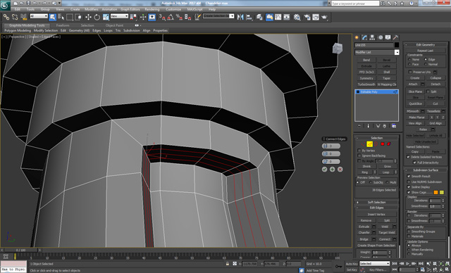 model a decorative, high poly chandelier in 3d studio max